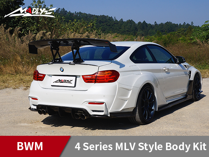 2014-2016 BMW 4 Series MLV Style Body Kit Rear Bumper