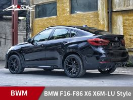 2015-2017 BMW F16-F86 X6 X6M-LU Style body kits With Middle Four Hole Exhaust Tips Rear bumper