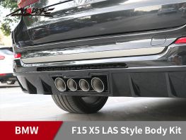 2014-2018 BMW X5 F15 LAS Style Body Kits With Middle Four Hole Exhaust Tips Rear Lip