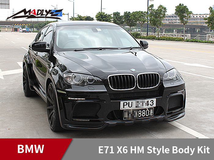 2008-2014 BMW E71 X6 HM Style Body Kits With Middle Round Exhaust Tips
