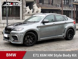 2008-2014 BMW E71 X6M HM Style Body Kits With Middle Round Exhaust Tips Fenders