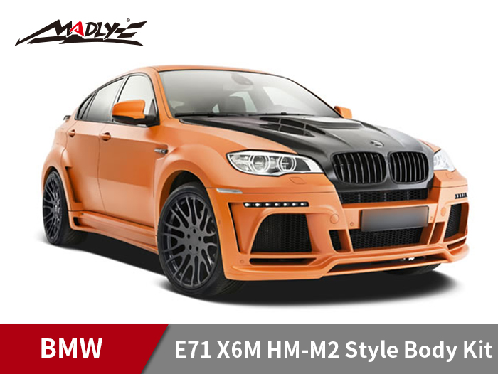 2008-2014 BMW E71 X6M HM-M2 Style Body Kits With Middle Square Exhaust Tips