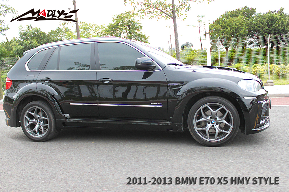 2011-2013 BMW X5 E70 HMY Style Wide Body Kits With Middle Round Exhaust ...