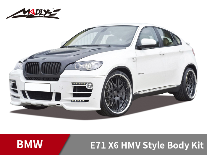2011-2013 BMW X6 E71 HMV Style Body Kits With Double Two Hole Exhaust Tips