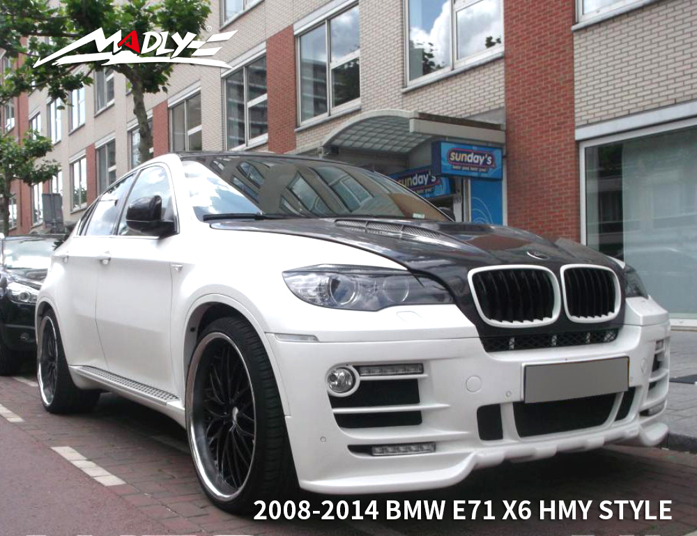 2011-2013 bmw x6 e71 hmy style body kits with middle round
